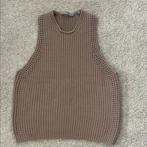 Vince Taupe Knit Tank Top